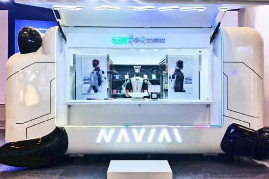 “NAVIAI零售胶囊舱”。来源：海曙APP