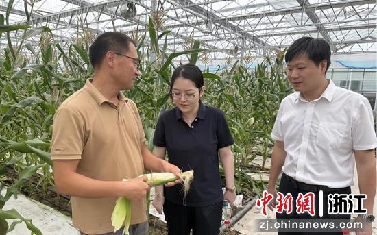 近日，温州银行舟山分行专员登岛为种植户纾困。温州银行&nbsp;供图
