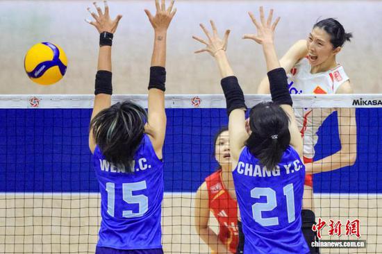 2026女排亚锦标赛：中国女排3 ：0胜中国台北女排