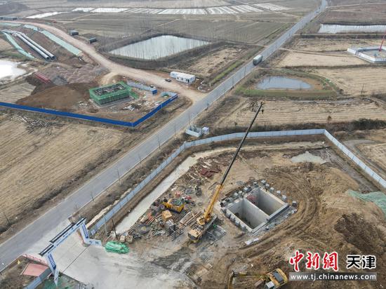 图为工程俯瞰图。(水电基础局供图) 图为工程俯瞰图。(水电基础局供图)