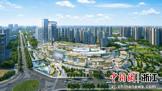 金沙嘴新城效果图。钱塘区委宣传部供图 金沙嘴新城效果图。钱塘区委宣传部供图