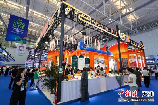 图为河东区展位。(天津市河东区供图) 图为河东区展位。(天津市河东区供图)