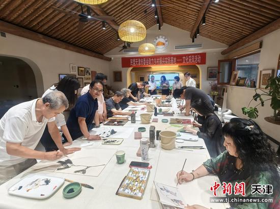 图为活动现场。(民盟天津市委会供图) 图为活动现场。(民盟天津市委会供图)