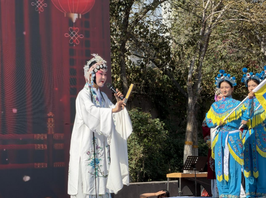 系列活动开幕式上的京剧表演。张家伟 摄