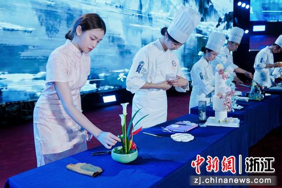 9月29日，展演现场。（浙江旅游职业学院供图）