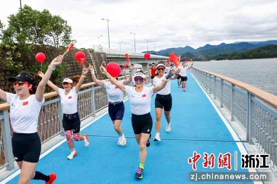 民众在绿道健身。淳安县委宣传部供图