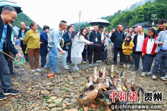 剑河县太拥镇昂英村开渔节活动现场。剑河县融媒体中心 供图 剑河县太拥镇昂英村开渔节活动现场。剑河县融媒体中心 供图