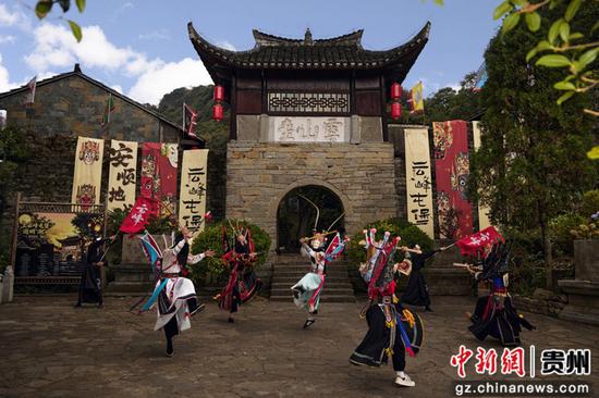 开屯门地戏演绎。 开屯门地戏演绎。