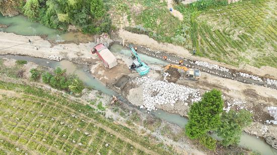 河道防洪堤工程有序推进 河道防洪堤工程有序推进
