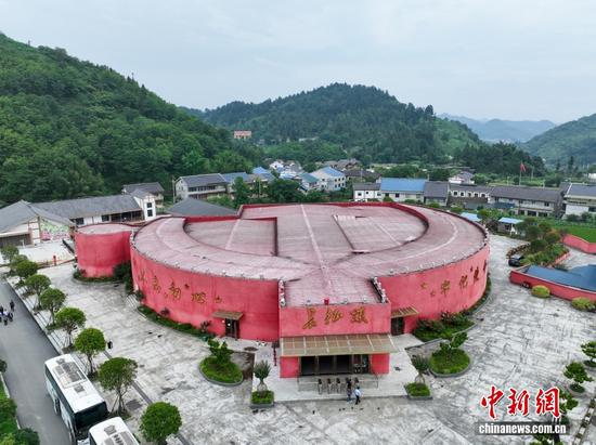 图为贵州遵义播州区《长征颂》红色文化体验中心。 图为贵州遵义播州区《长征颂》红色文化体验中心。