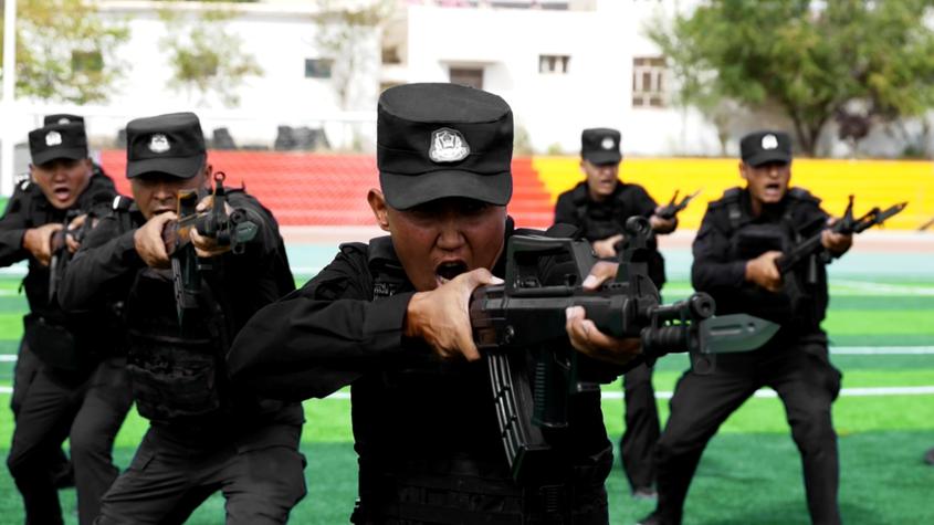 新疆乌恰：利刃出击！来看特警训练现场