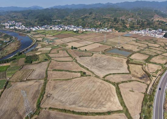 余庆县乌杨田园坝区。王杰拍。