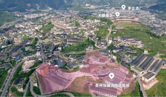 贵州领藏酒业酿造基地。
