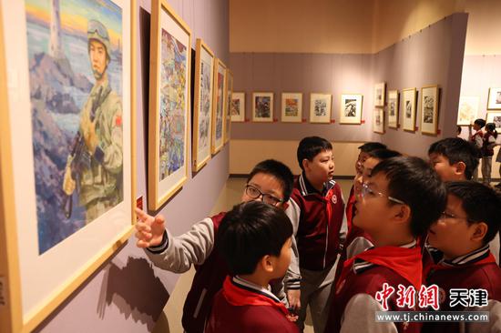 图为活动现场。（天津美术学院供图）
