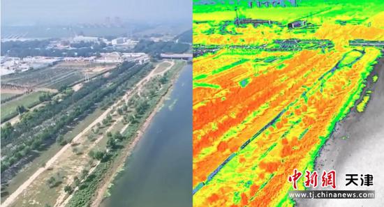图为团队利用空间分析等技术为城市治理绘制“风险地图”。（天津城建大学供图）