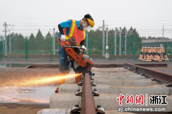 轨道维修员赛项现场。浙江交通集团&nbsp;供图