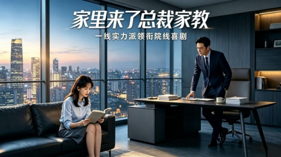 《家里来了总裁家教》主视觉海报。
