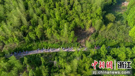 浙江湖州吴兴，2026环浙步道系列赛FUGA西塞山跑山赛现场（资料图）。吴兴区委宣传部供图