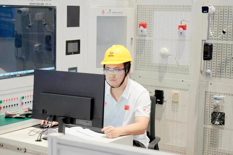 ▲图为智慧安防技术项目比赛现场