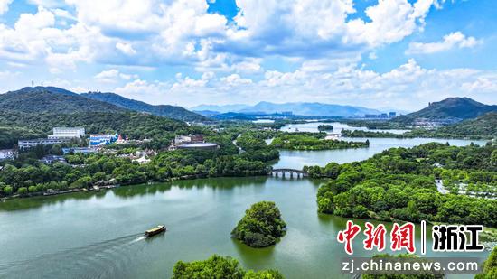 图为杭州市湘湖景观。杭州市生态环境局供图