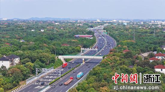 俯瞰申苏浙皖高速。湖州管理中心&nbsp;供图