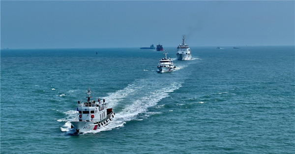 Marine authorities conduct joint patrol mission in waters of Taiwan Strait