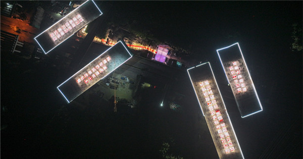 Four swivel bridges rotate into place in Sichuan