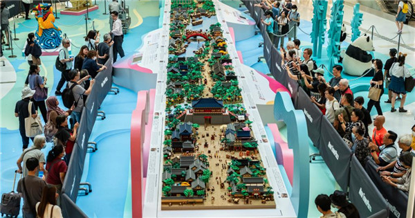 World's largest LEGO 'Along the River During the Qingming Festival' displayed in HK