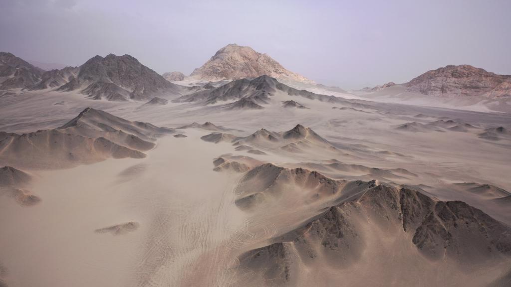 Unique black Yadan landform in Qinghai