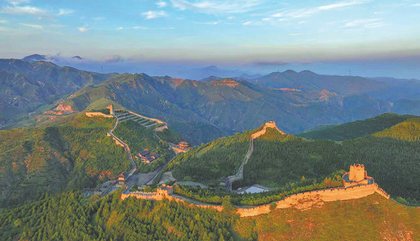Yanmen Pass in Xinzhou city, North China's Shanxi province, was a strategic section of the Great Wall. CHINA DAILY