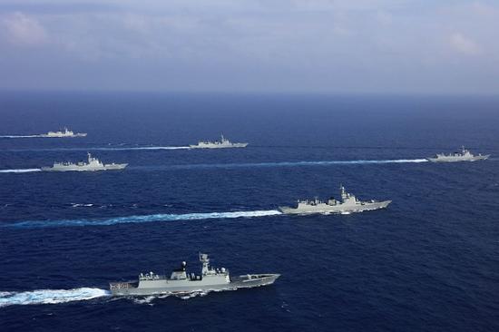 PLA conducts combat exercises in South China Sea
