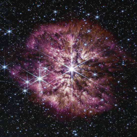 Webb telescope captures Wolf-Rayet Star 124