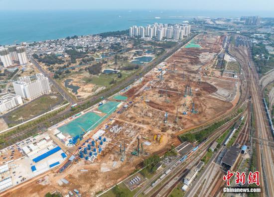 Hainan Free Trade Port project in progress