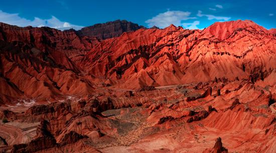 Mysterious landscape of Tianshan Grand Canyon in Xinjiang