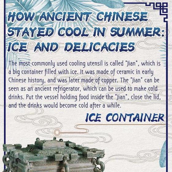 Culture Fact | How ancient Chinese stayed cool in summer: Ice and delicacies
