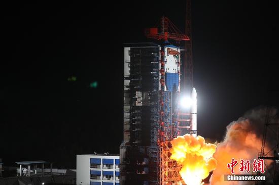 Rocket launch carries satellites into orbit