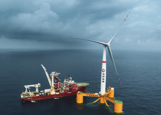 China's first deep-sea floating wind power platform, CNOOC Guanlan