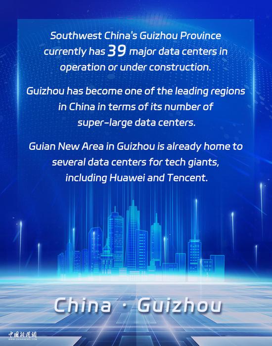 In Numbers: Guizhou has 39 major data centers in operation or under construction
