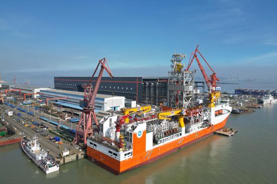 China-developed ocean drilling ship set for trial voyage