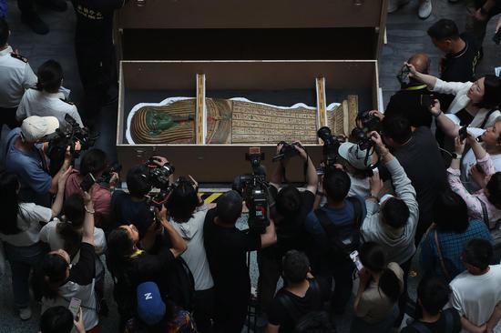 Ancient Egyptian cultural relics unveiled in Shanghai