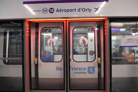 Extended metro line put into operation in Paris for upcoming Olympics