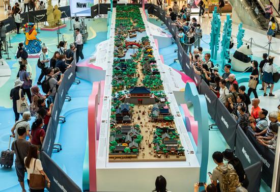 World's largest LEGO 'Along the River During the Qingming Festival' displayed in HK