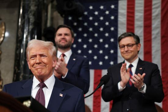 Trump delivers blunt speech to joint session of Congress