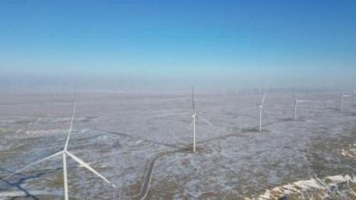 Central Asia's largest wind power project begins operations