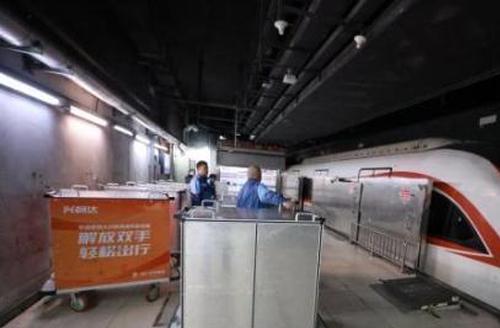 Chinese courier industry achieves half-day delivery via high-speed trains, automation