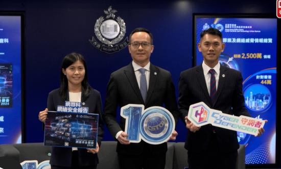 More than 440,000 pieces of intelligence on cyberattacks targeting Hong Kong received in 2024: HKPF