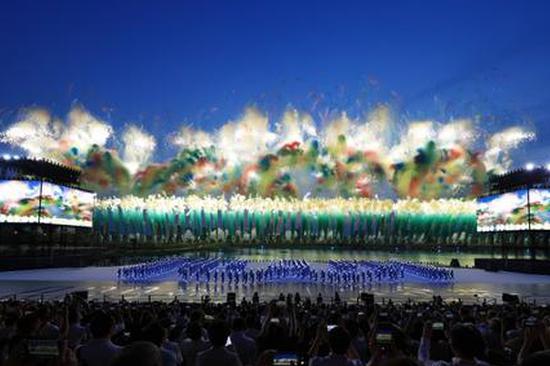 Choirs send message of amity at games' opening
