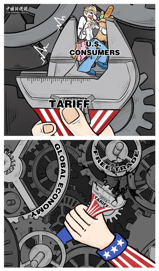 Comicomment: Tariff wrench tightens on U.S. livelihoods, disrupts global system 
