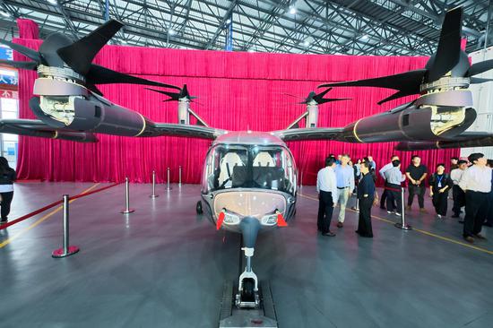 China's first domestically produced passenger eVTOL rolls off assembly line in Sichuan