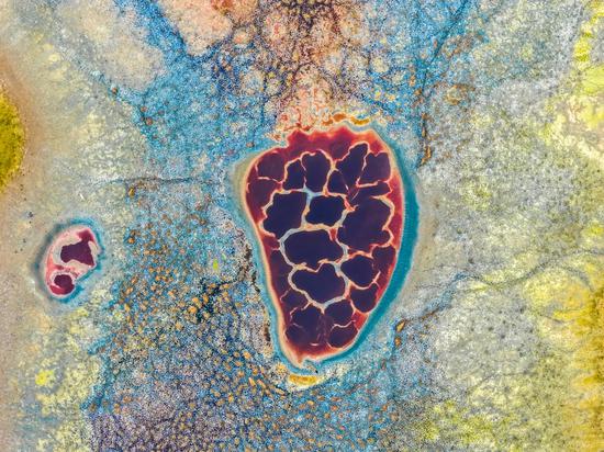 Stunning view of Wulan Lake in Inner Mongolia 